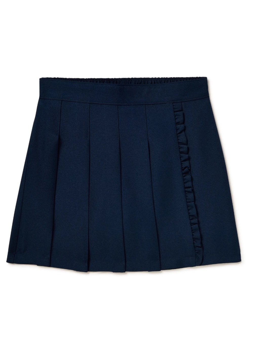 NWT Navy Blue Pleated Uniform Skort with Ruffle Detail